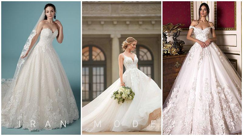 جدیدترین و بهترین لباس های عروس دنیا در انواع رنگ و طرح سفید و مشکی امسال 2020 ایران مدلینگ