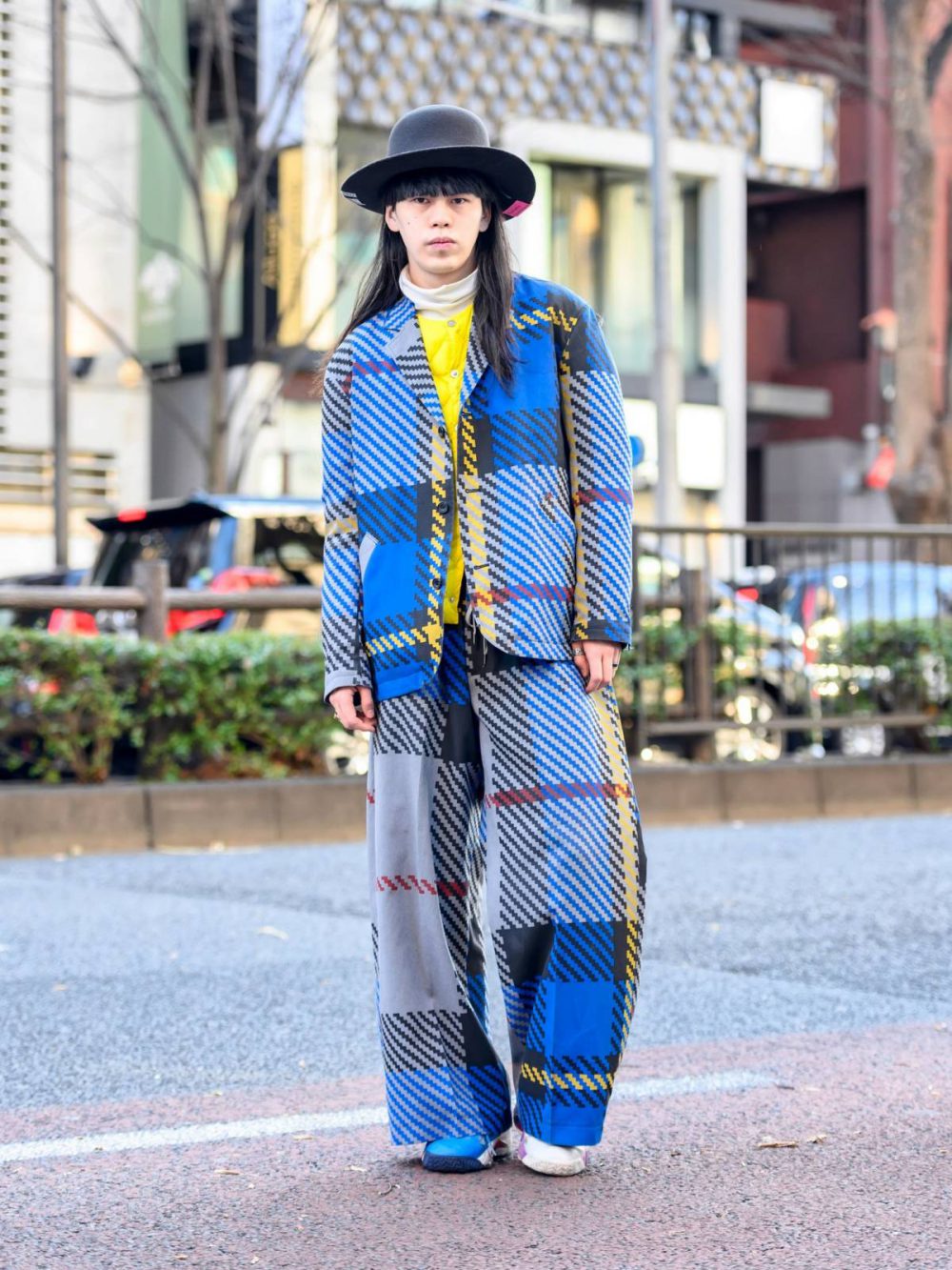 checkered clothes fashion weeks tokyo 5